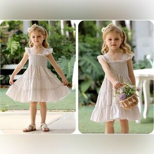 Charming Cream Kids Dress
